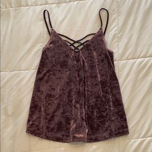 American Eagle Outfitters Velvet Tank Top